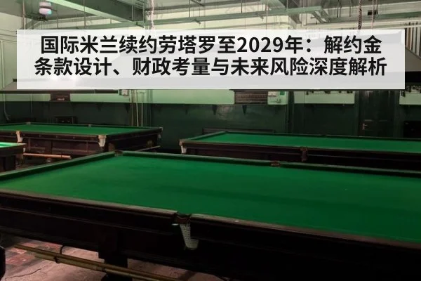 国际米兰续约劳塔罗至2029年:解约金条款设计、财政考量与未来风险深度解析
